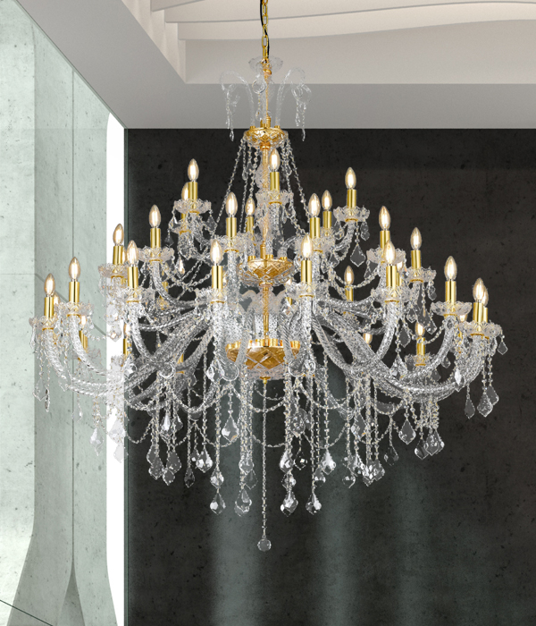 W 오리엔 18등(1000파이) 크리스탈거실등 샹들리에