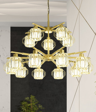 W 리스코 15등 크리스탈거실등 거실전등