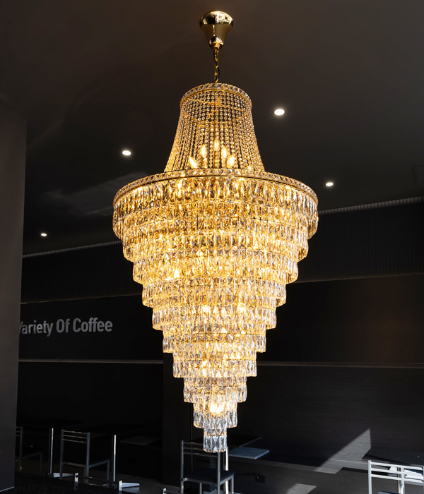 W 리프 46등 크리스탈샹들리에 화려한조명 샹들리에LED