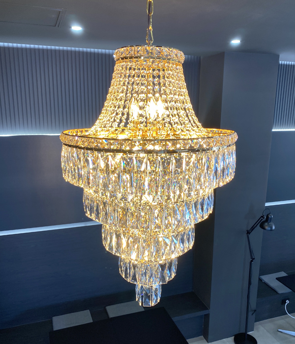 W 리프 16등 샹들리에LED 크리스탈펜던트 로비조명 미니샹들리에 샹들리에조명