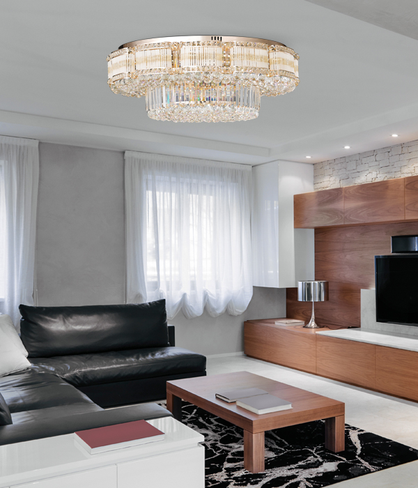 W 리프니 39등 크리스탈 거실등, 인테리어 거실조명