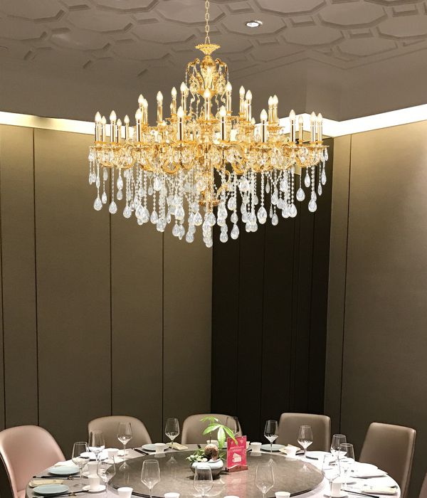 W 루카 35등 대형샹들리에 골드샹들리에