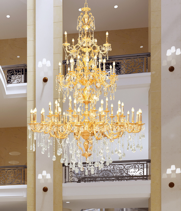 W 루카 55등 크리스탈펜던트조명 대형샹들리에