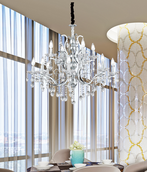 W 플로트 12등 LED식탁등 크리스탈식탁등