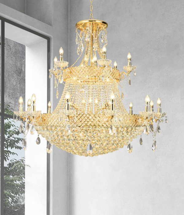 W 키라 48등 크리스탈펜던트조명 대형샹들리에