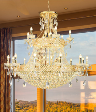 W 키라 48등 크리스탈펜던트조명 대형샹들리에