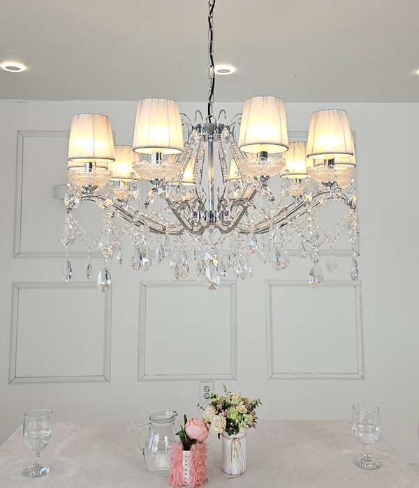 W 오베르 갓 10등(900파이 크롬/골드) 크리스탈샹들리에 샹들리제