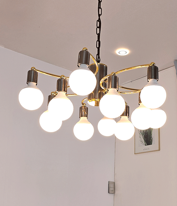 W 크로우 12등 거실전등 아파트거실등