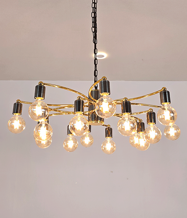 W 크로우 16등 거실전등 거실샹들리에