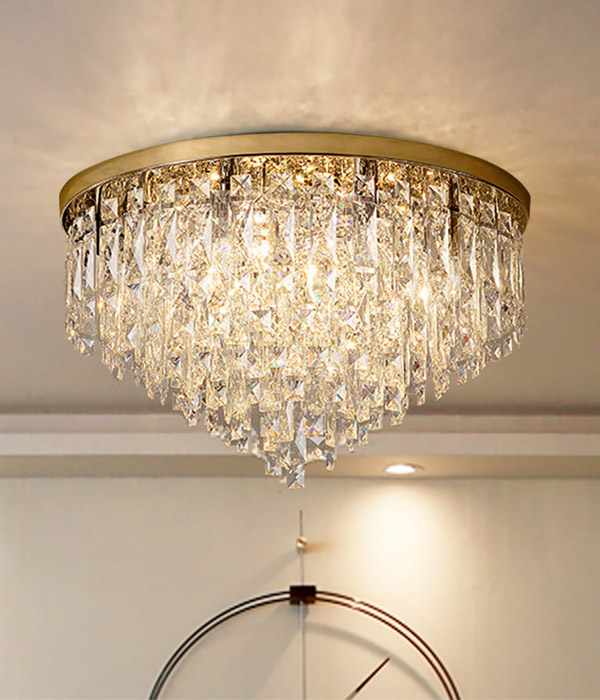 W 차르 8등 크리스탈 직부등 LED방등