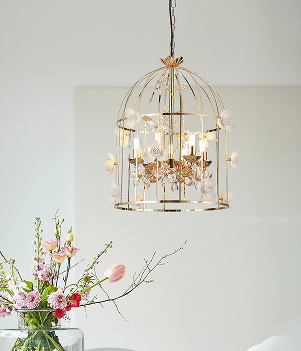 W 케이지 6등 12등 포인트조명 펜던트등 카페조명 LED식탁등