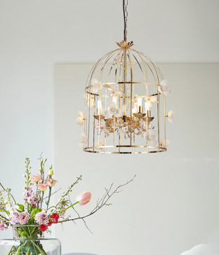 W 케이지 6등 12등 포인트조명 펜던트등 카페조명 LED식탁등