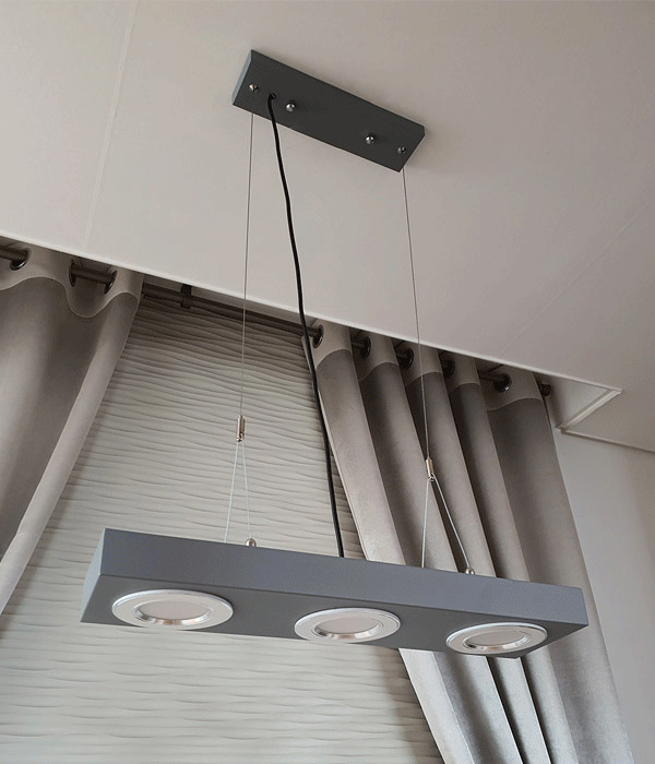 스위트 3등,4등 펜던트조명, 주방식탁등, LED 식탁조명 (블랙 그레이)