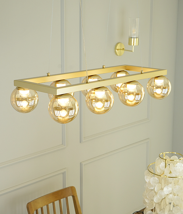 카브라 8등 펜던트조명, LED식탁등 (40W)