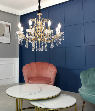 W 플로트 8등 LED식탁등 크리스탈식탁등