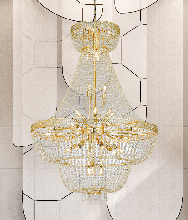 W 메리어드 8등 샹들리에 크리스탈펜던트