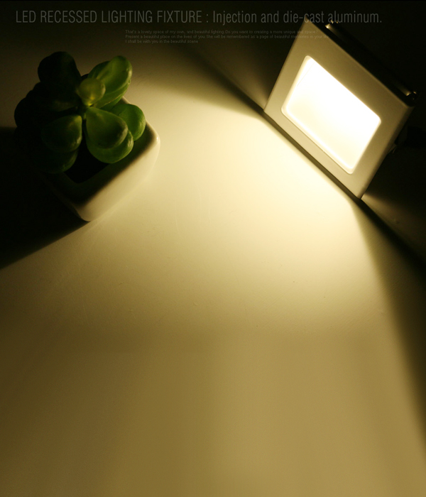 LED 마리또 계단등 (매입형 LED 1W 일체형/화이트)