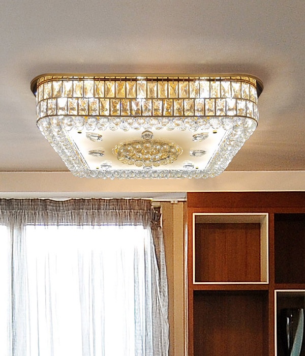 W 아리아 사각 23등 크리스탈거실등 거실전등