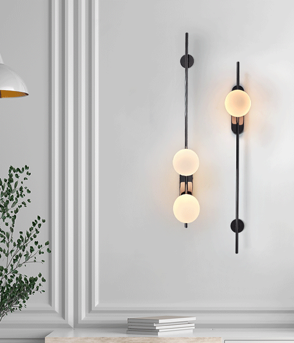 머트리 벽등 벽조명 1등 2등 (흑도금)