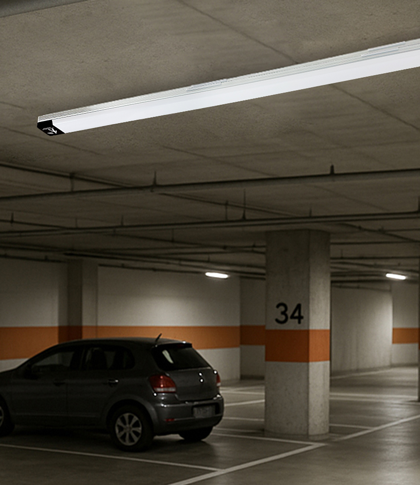 LED 고효율 연동센서 주차장등 40W 그룹제어 다목적등 다용도등 일자등