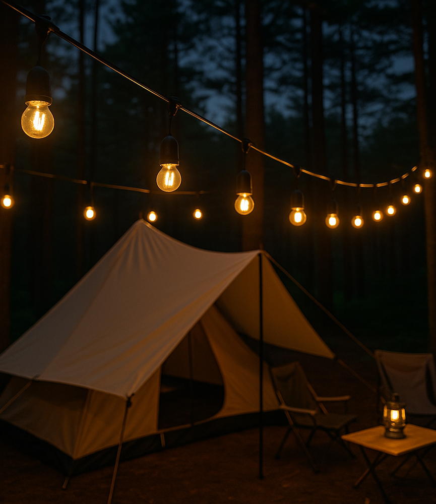 홍전기 파티라이트 줄조명 전등선 연등선 캠핑조명 오징어등 카페조명 루프탑 야외