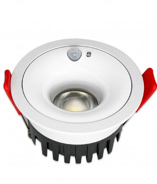 LED 원형 센서 다운라이트 10W 플리커프리 우물등 움푹조명