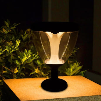 로엠 LED 태양광 문주등+벽등 3색 변환 태양열 야외 조명