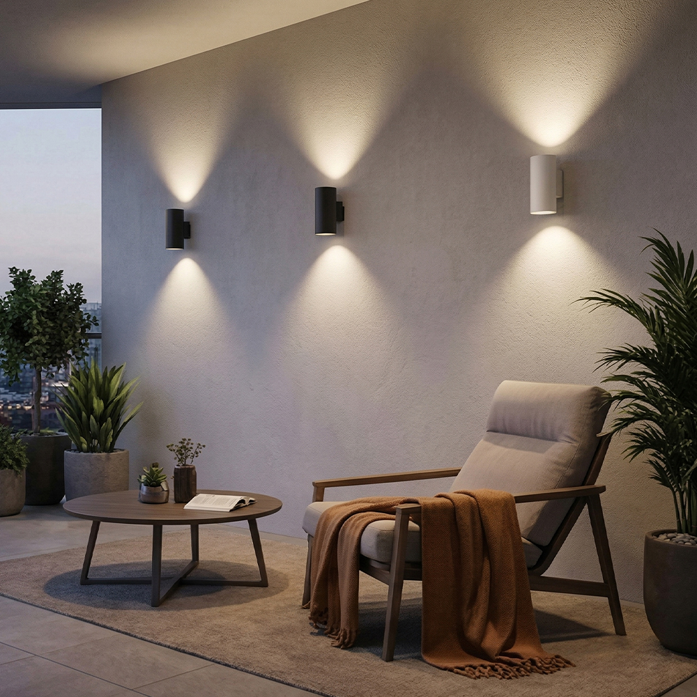 GU10 원통 2등 벽등