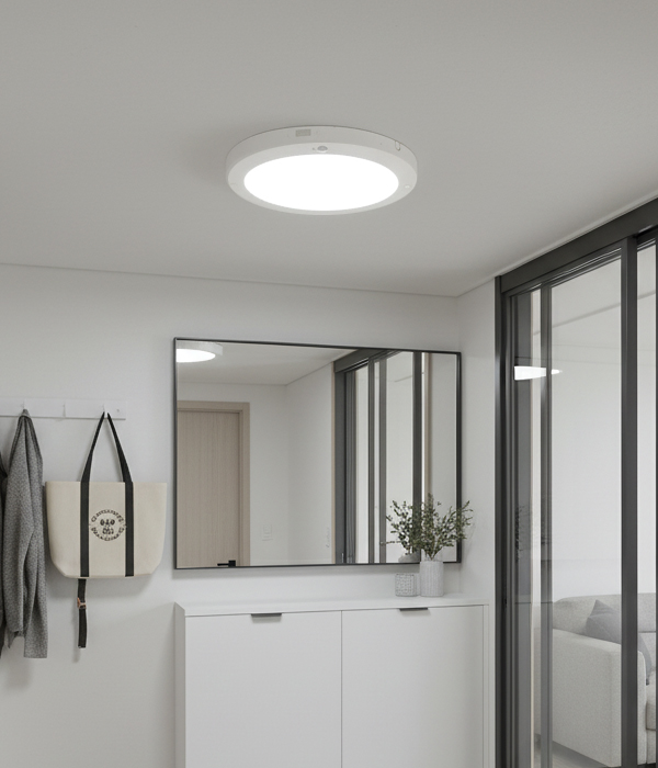 엣지 330MM 직부등, LED30W 현관센서등